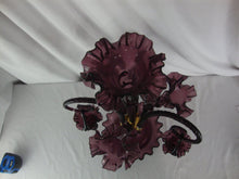 Load image into Gallery viewer, Antique Victorian Amethyst Purple Glass Centerpiece Epergne
