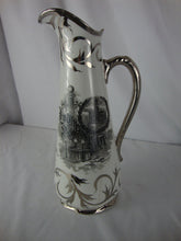 Load image into Gallery viewer, 1910 Masonic Lodge No 9 Trenton NJ Ceramic Fluted Ewer Pitcher
