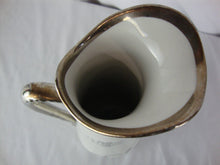 Load image into Gallery viewer, 1910 Masonic Lodge No 9 Trenton NJ Ceramic Fluted Ewer Pitcher
