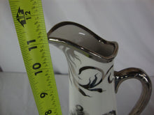 Load image into Gallery viewer, 1910 Masonic Lodge No 9 Trenton NJ Ceramic Fluted Ewer Pitcher
