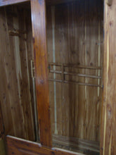 Load image into Gallery viewer, Vintage Rustic Cedar Two Door Wardrobe Armoire Storage Cabinet
