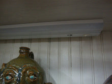 Load image into Gallery viewer, Antique Rustic Wood Two Glass Door Beadboard Back Display Lighted Cabinet
