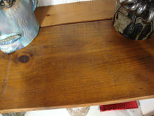 Load image into Gallery viewer, Antique Rustic Wood Two Glass Door Beadboard Back Display Lighted Cabinet
