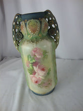 Load image into Gallery viewer, Antique Austrian Porcelain Rose Floral Small Vase
