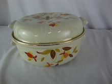 Load image into Gallery viewer, Vintage Hall Jewel Tea Autumn Leaf Ceramic Casserole Bowl with Lid
