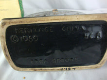 Load image into Gallery viewer, 1969 Ezra Brooks Heritage 1804 US Silver Dollar Replica Liquor Decanter Bottle *Empty
