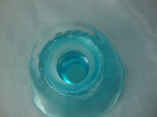 Load image into Gallery viewer, Vintage Aqua Glass One Horn Epergne Table Centerpiece
