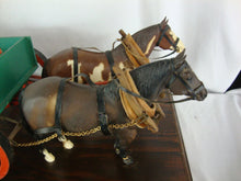 Load image into Gallery viewer, Vintage Breyer Draft Horses with Wagon Table Top Display
