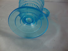Load image into Gallery viewer, Vintage Willow Oak EAPG Aqua Glass Pedestal Creamer Small Pitcher
