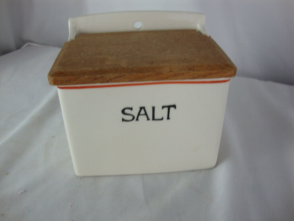 SGK Moriyama Allied Forces Salt Canister with Wood Flip Lid