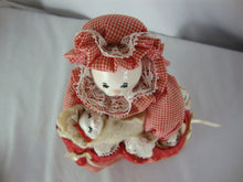 Load image into Gallery viewer, Vintage Just Ducky Mama Cat with Kittens Porcelain Face Figurine
