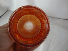 Load image into Gallery viewer, Vintage Marigold Carnival Vertical Ribbed Swung Vase
