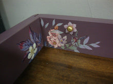 Load image into Gallery viewer, Vintage Custom Painted with Transfers Vanity Desk, Chair and Mirror Set
