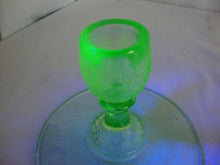Load image into Gallery viewer, Vintage Anchor Hocking Cameo Uranium Glass Single Candleholder
