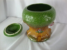Load image into Gallery viewer, 1981 Keebler Elf Ceramic Tree Cookie Canister Jar with Lid
