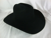 Load image into Gallery viewer, Resistol 20X 7 1/8 4 Inch Mens Brim Black Gold Self Conforming Cowboy Hat with Box
