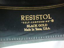 Load image into Gallery viewer, Resistol 20X 7 1/8 4 Inch Mens Brim Black Gold Self Conforming Cowboy Hat with Box
