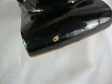 Load image into Gallery viewer, MCM Retro Black/Gold Cat Bookends Pen Holders Set of 2
