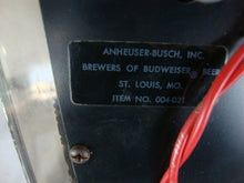 Load image into Gallery viewer, Vintage Budweiser Bowtie Plastic Electric Bar Table Clock
