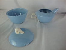 Load image into Gallery viewer, Vintage Homer Laughlin Skytone Blue/Cream Creamer and Sugar Set
