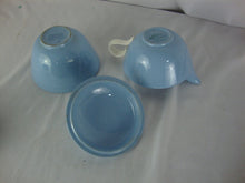 Load image into Gallery viewer, Vintage Homer Laughlin Skytone Blue/Cream Creamer and Sugar Set
