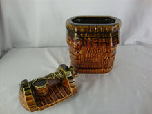Load image into Gallery viewer, Vintage Mccoy Wish I Had a Cookie Ceramic Wishing Well Cookie Jar with Lid
