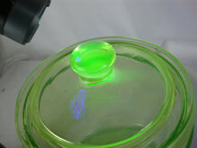 Load image into Gallery viewer, Vintage Unmarked Vaseline Uranium Canister Jar with Matching Lid
