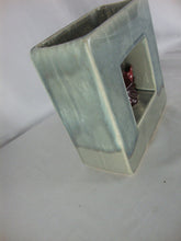 Load image into Gallery viewer, Vintage McCoy Arcature Gray Pottery Red Bird Double Vase
