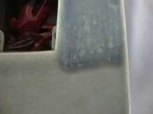 Load image into Gallery viewer, Vintage McCoy Arcature Gray Pottery Red Bird Double Vase
