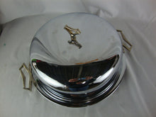 Load image into Gallery viewer, Vintage Kromex Chrome Brass Metal Cake Tray Server with Dome Lid
