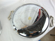 Load image into Gallery viewer, Vintage Kromex Chrome Brass Metal Cake Tray Server with Dome Lid
