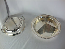 Load image into Gallery viewer, Vintage FB Rogers Silverplate on Copper 7311 Divided Dish with Dome Lid
