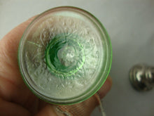 Load image into Gallery viewer, Vintage Hazel Atlas Florentine No 1 Uranium Glass Salt and Pepper Shaker Set
