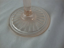 Load image into Gallery viewer, Vintage Anchor Hocking Pink Glass Mayfair Pattern Footed Water Goblet Glass
