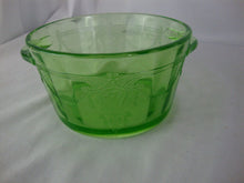 Load image into Gallery viewer, Vintage Anchor Hocking Cameo Ballerina Vaseline Glass Ice Tub Bowl
