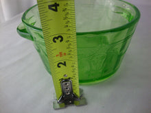 Load image into Gallery viewer, Vintage Anchor Hocking Cameo Ballerina Vaseline Glass Ice Tub Bowl
