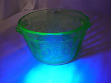 Load image into Gallery viewer, Vintage Anchor Hocking Cameo Ballerina Vaseline Glass Ice Tub Bowl
