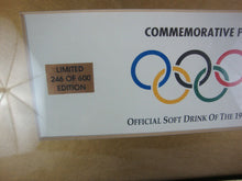 Load image into Gallery viewer, 1996 Coca Cola Olympics Piggy Wiggly 246/600 Commemorative Pin Set Framed
