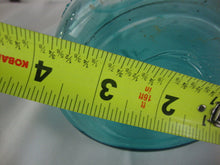Load image into Gallery viewer, Antique Ball Perfect Mason Aqua Glass Jar with Offset Printing Error No Lid
