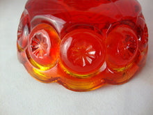 Load image into Gallery viewer, Vintage LE Smith Amberina Moon Stars Candleholders Set of 2
