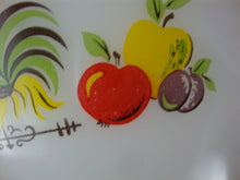 Load image into Gallery viewer, Vintage Anchor Hocking FireKing Chanticleer Rooster Fruit Cinderella Mixing Bowl
