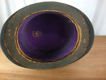 Load image into Gallery viewer, Antique Pope Atlanta GA Mens Black Fur Top Hat with Case Decor
