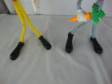 Load image into Gallery viewer, Vintage Bendable Bunny Rabbit with Carrot Set of 2 Figures
