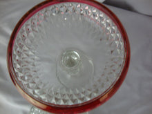 Load image into Gallery viewer, Vintage Indiana Glass Kings Crown Ruby Flash Pedestal Candy Dish
