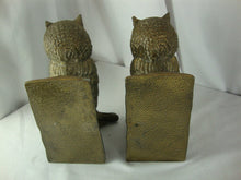 Load image into Gallery viewer, Vintage Brass Owl on Tree Branch Bookend Pair
