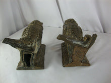 Load image into Gallery viewer, Vintage Brass Owl on Tree Branch Bookend Pair
