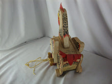 Load image into Gallery viewer, 1950s Fisher Price The Cackling Hen Kids Pull Toy
