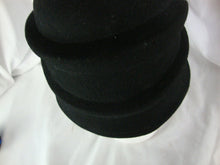 Load image into Gallery viewer, Womens' CC Exclusives Black Wool Flapper Winter Hat
