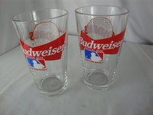 Load image into Gallery viewer, Vintage Budweiser San Diego Pandres Baseball Clear Glass Pint Glasses Set of 2
