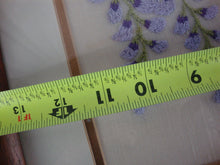 Load image into Gallery viewer, Vintage Embroidered Butterflies in Purple Wisteria Framed Artwork
